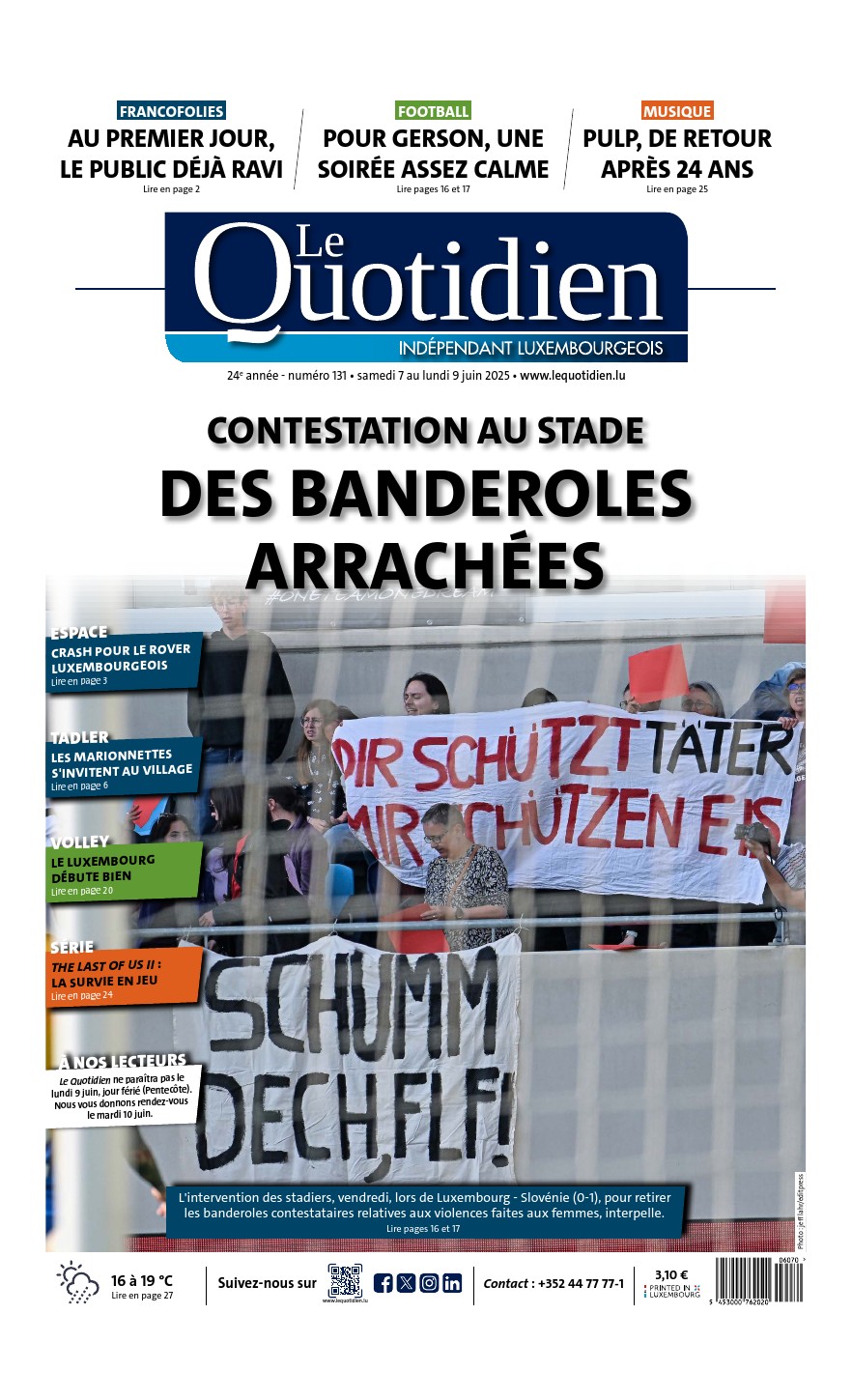 Lire le journal du jour