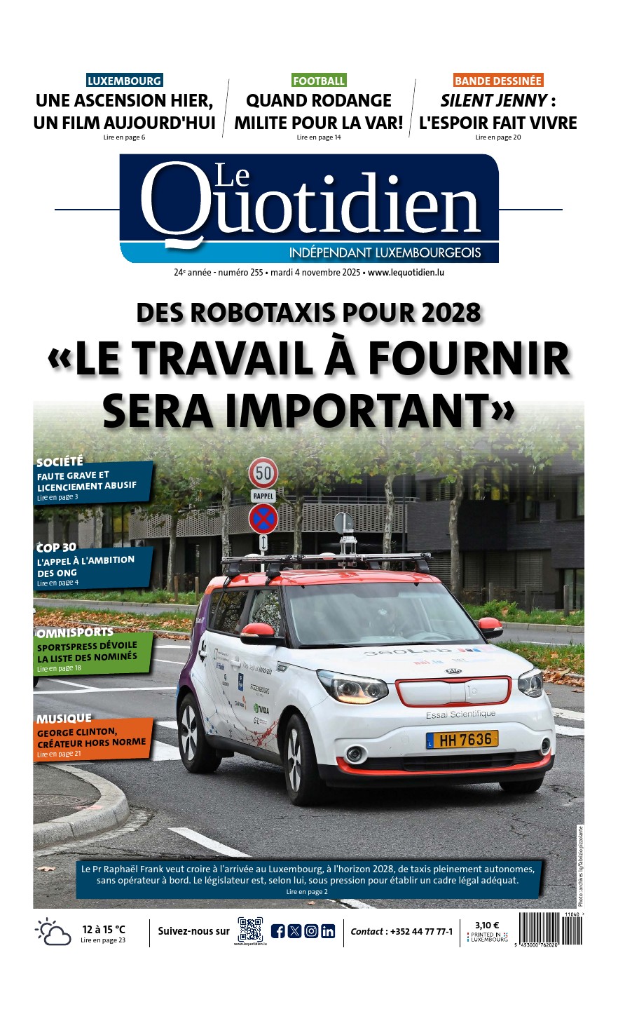 Lire le journal du jour